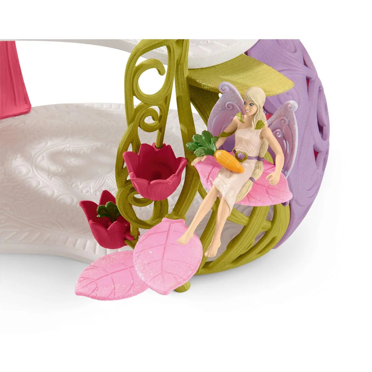 Glittering flower house with unicorns, lake and stable - Image 6
