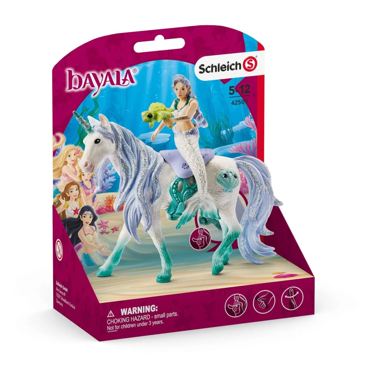 Mermaid riding on sea unicorn - Image 3