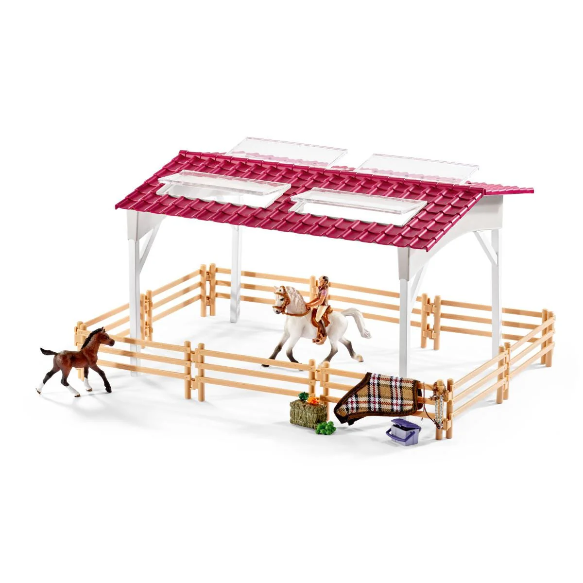 Riding centre with rider and horses - Image 9