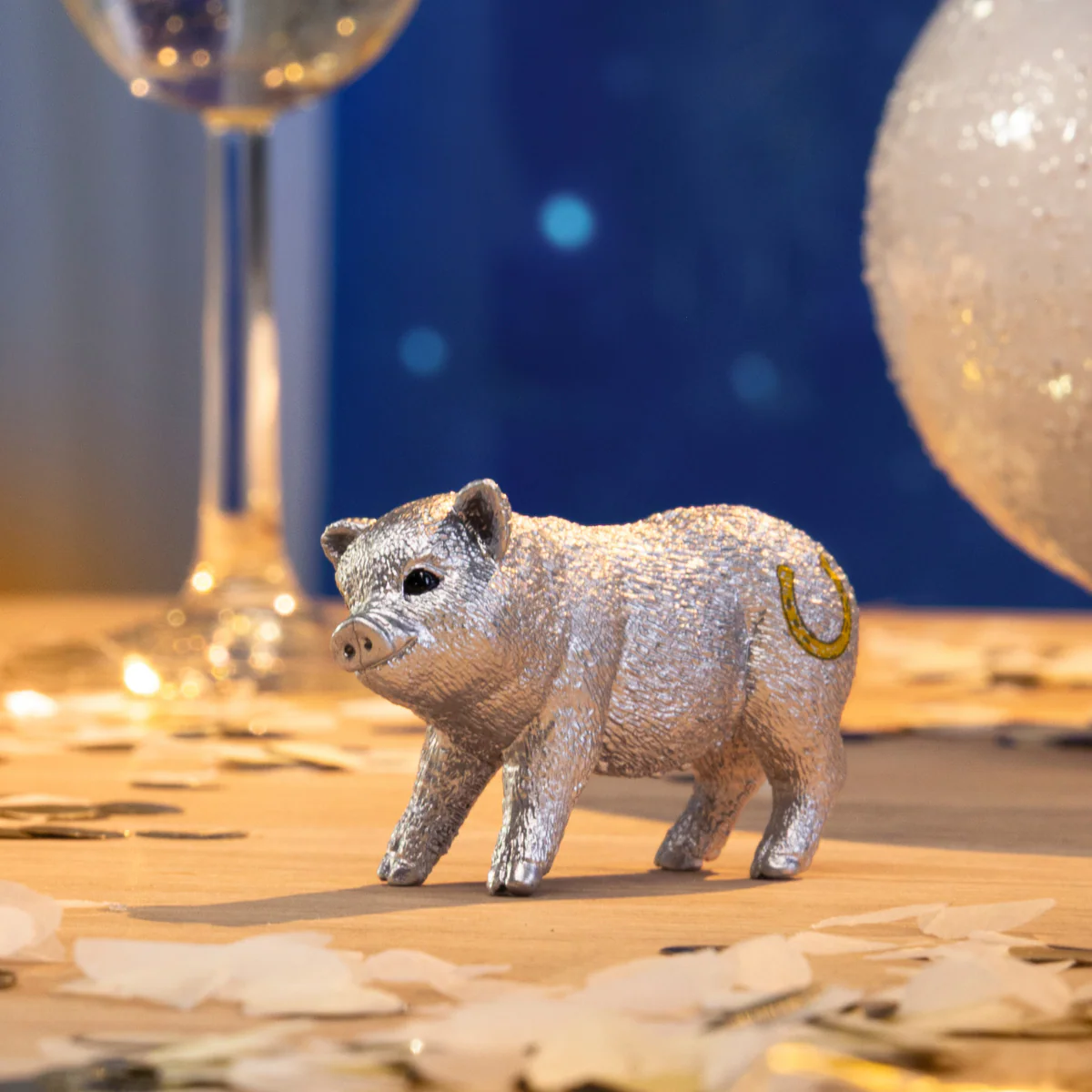 Silver good-luck Pig - Image 2