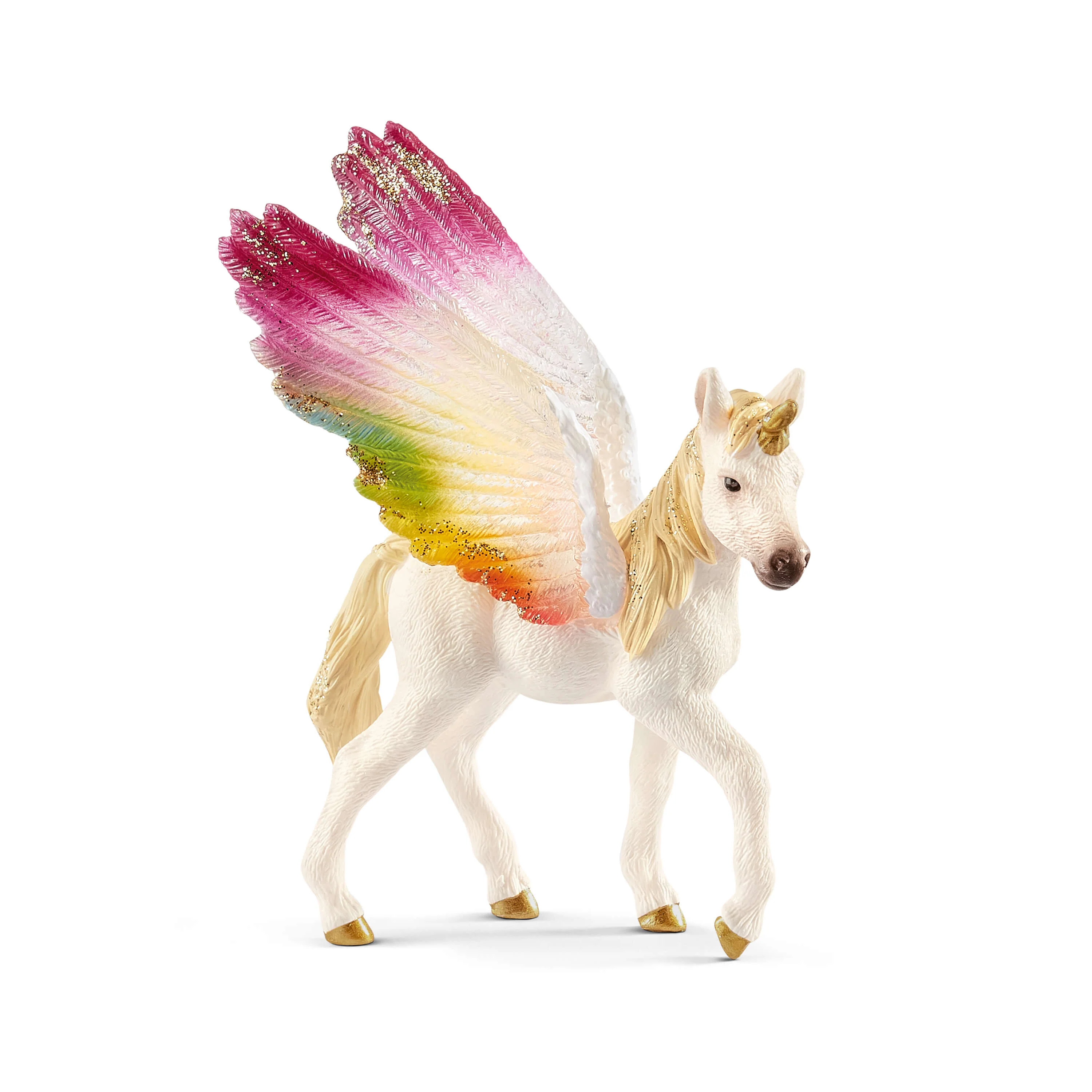 Winged rainbow unicorn foal (bundle)